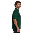 thumbnail image 3 of Hanes Men's Ecosmart Jersey Polo, Short Sleeve Collared Shirt, 50-50 Cotton-Poly, Deep Forest, 2XL, 3 of 6