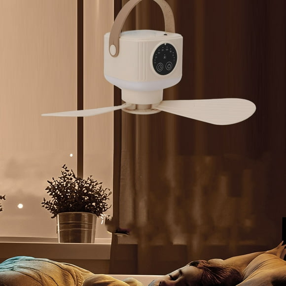 Ventilador de Techo USB, Control remoto de 7200 mah batería de techo al aire libre funció de sincronización portátil recargable para campos para dosel