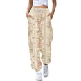thumbnail image 2 of Summer Pants for Women Fashion Print Pocket Casual Pants Womens Pants Casual & Wide Leg, 2 of 4