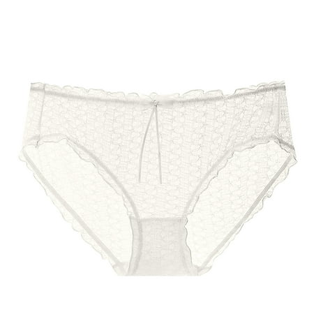 Savings Clearance! Wdfiry Plus Size Women s Lace Briefs Underwear Breathable Comfy Soft Stretch Panties on Clearance