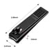 thumbnail image 2 of Juego de cortaúñas para uñas de manos y pies con lima y pinzas cortaúñas de acero inoxidable negro Ormromra, 2 of 4