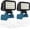 Blue, variant on 2 Pack LED Cordless Work Light for Mil*waukee 18V Battery, Jobsite Spotlight with 2 USB Charging Ports, 145° Adjustable Angle, Batteries Not Included