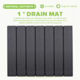 thumbnail image 4 of Stone Dish Drying Mat for Kitchen Counter, Instant Drying Pad,Diatomaceous Earth Water Absorbing Mat, Foldable, 4 of 7