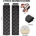 thumbnail image 2 of RV Paquete de 2, negro, protector para cinturón de seguridad de automóvil, cojín para cinturón, almohadillas de viaje cómodas para asiento de automóvil, 2 of 5