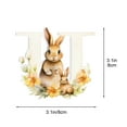thumbnail image 3 of OAVQHLG3B Easter Ornaments 26 Letter Bunny Pendants Cartoon Pendant Acrylic Rabbit Figures DIY Hanging Gift for Party Supplies Birthday Gift Funny Bunny Decor, 3 of 5