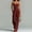 Wine, variant on NMMUED Jumpsuits for Women Dressy Casual Sleeveless Wide Leg Long Romper Spaghetti Strap High Waist Lounge Jumpsuit with Pockets Beige L