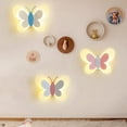 thumbnail image 5 of LED Butterfly Wall Lamp 14W 85-265v Children Bedroom Modern Lamps,White Wing & Pink, 5 of 9