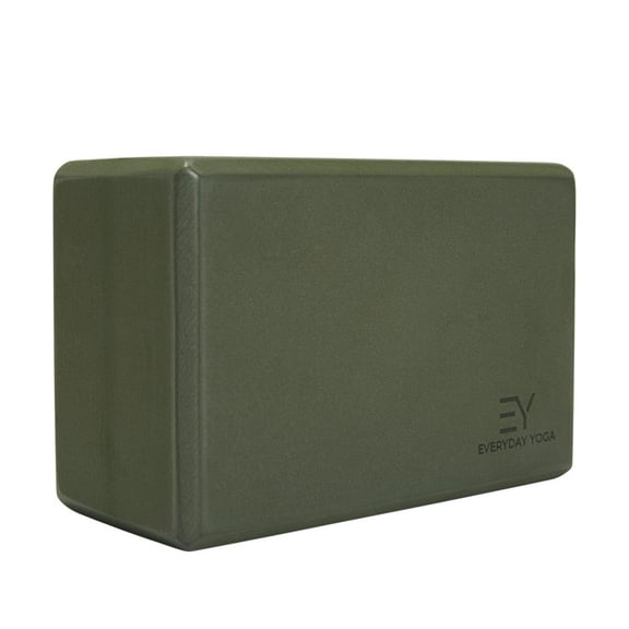 Everyday Yoga High-Density Foam Block, Lightweight & Durable with Smooth Beveled Edges