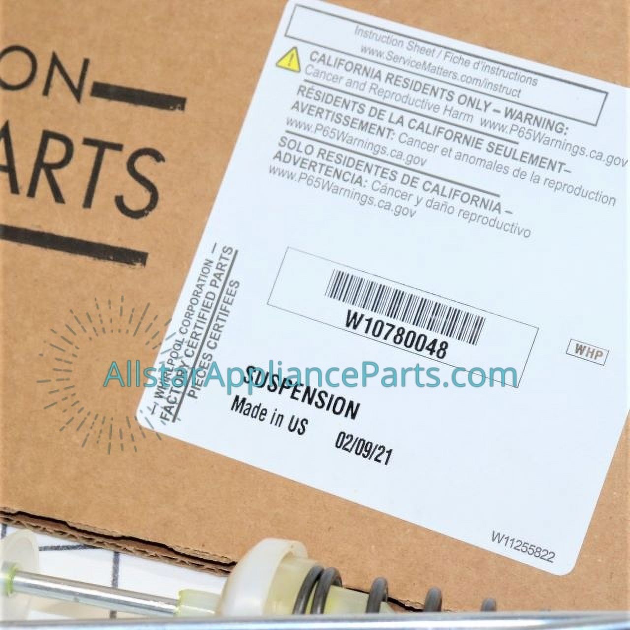 Whirlpool Washing Machine Suspension Rod W10780048