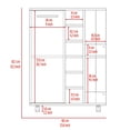 thumbnail image 4 of Bar Cart with Two Open and Enclosed Shelves / Dining Room Setup, 4 of 4