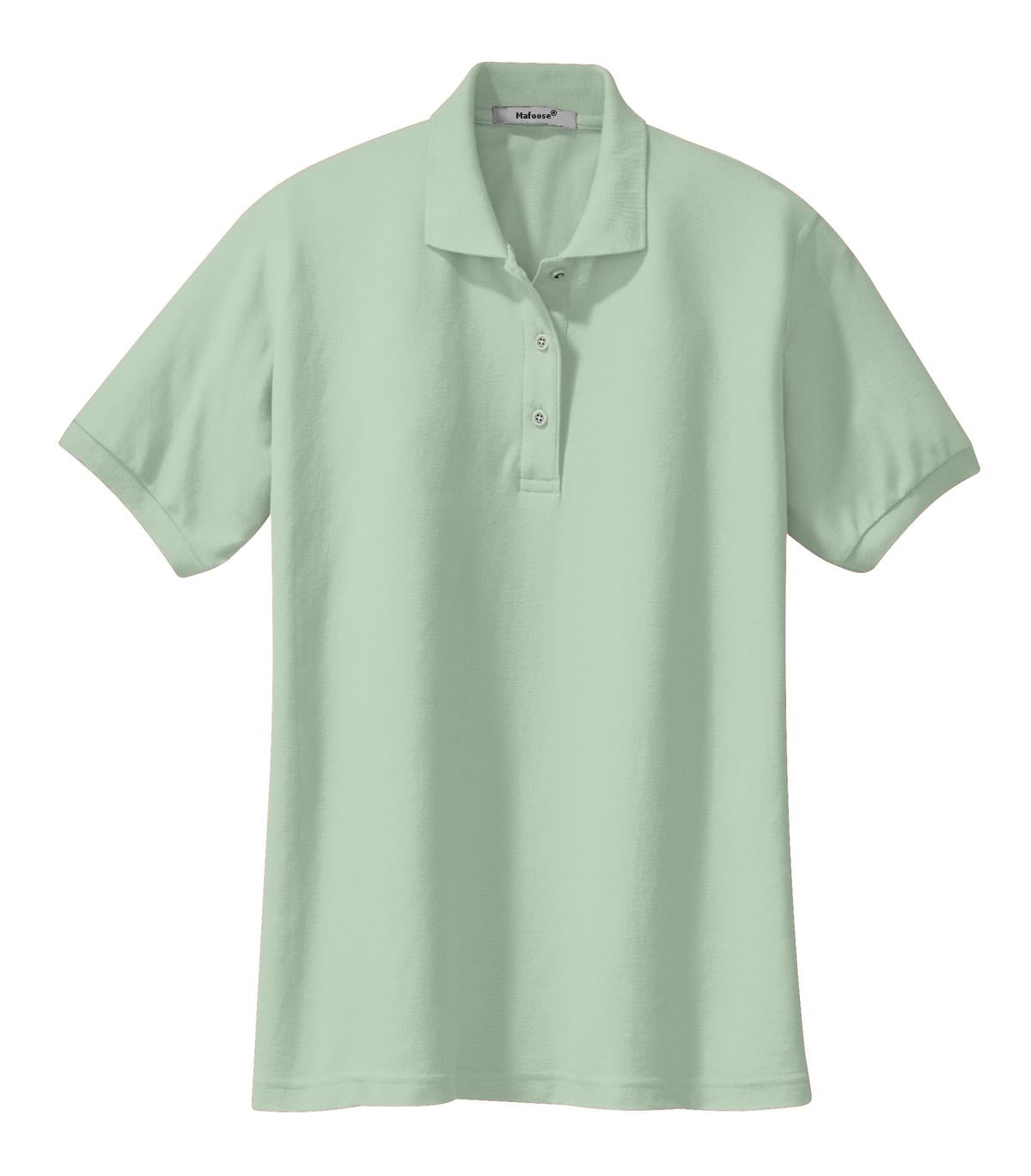 mint green women's polo shirt