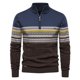 thumbnail image 2 of Gibobby Suéter ligero hombre Suéter de cuello alto ajustado para hombre, suéter casual ligero acanalado(Azul,CH), 2 of 3