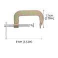 thumbnail image 2 of GETAJGHSD 1Set Guitar Making Fixing Clip Metal G-Shaped for Guitar Setup 14X7.5CM, 2 of 5