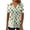 White, variant on ShiShine St Patricks Day Shirt Women Short Sleeve Tops Casual Button V Neck Cute Printed Tunic Blouses Outfits