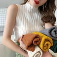 thumbnail image 7 of Promotion！Womens Mock Layer Sleeveless Mock Layer Tee Top Knit Top Ribbed Knit Sleeveless T Shirt Cap, 7 of 7