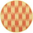 thumbnail image 4 of SAFAVIEH Montauk Eglantine Checkered Cotton Area Rug, Yellow/Orange, 5' x 8', 4 of 10