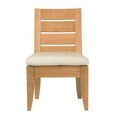 thumbnail image 3 of Teak Dining Set:4 Seater 5 pc Teak Dining Set:52" Round Table & 4 Armless / Side Atnas Chairs Outdoor Patio Grade-A Teak Wood WholesaleTeak #WMDSAT1, 3 of 4