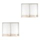 thumbnail image 2 of Ounissouiy Cortinas transparentes para ventana, colgante de cenefa de estilo Simple, diseño de escena de estudio para sala de estar, cortinas Café 1.5*1.2 m 2Conjunto, 2 of 6