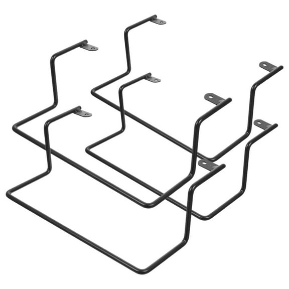 ELAYARD 4Pcs Black Mattress Retainer Bar Iron Mattress Slide Stopper for Bed Frame