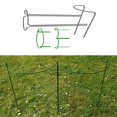 thumbnail image 4 of Mesase Semi-Circular 2 Pcs Iron Plant Support Ring Cage Garden Border Hoop, 4 of 9