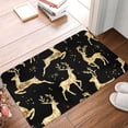 thumbnail image 5 of Fotbe Extra Durable Door Mat - Dirt Trapping Outdoor Welcome Mats - Non-Slip Outdoor Door Mats - Low Profile Front Door Mat - Indoor (16" x 24", Christmas Gold Deers ), 5 of 9