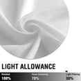 thumbnail image 4 of Curtainking Farmhouse Casual Weave Rod Pocket Semi-Sheer Cafe Curtains, 36" x 36" (2 Panels), 4 of 7