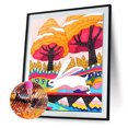 thumbnail image 2 of Cuadros Decorativos 5D DIY Diamond Mosaic Art Landscape Kit Artesanías hechas a mano Decoración (Estilo I) Likrtyny embutido en tela, 2 of 8