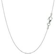 thumbnail image 1 of Sterling Silver Rhodium Plated Cable Chain Necklace, 0.6mm, 16", 1 of 1