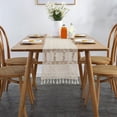 thumbnail image 2 of Boho Table Runner for Farmhouse Dining Bedroom Tassels Covers Tablecloths A, 2 of 8