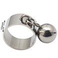 thumbnail image 1 of Anillo de dedo de acero inoxidable para mujer, joyería de moda, Color plateado ancho, anillo de cierre redondo, Tamaño 7, 11, 10, 6, 9, 8, 1 of 4