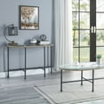 thumbnail image 3 of ACME Brantley Sofa Table in Clear and Sandy Gray, 3 of 4