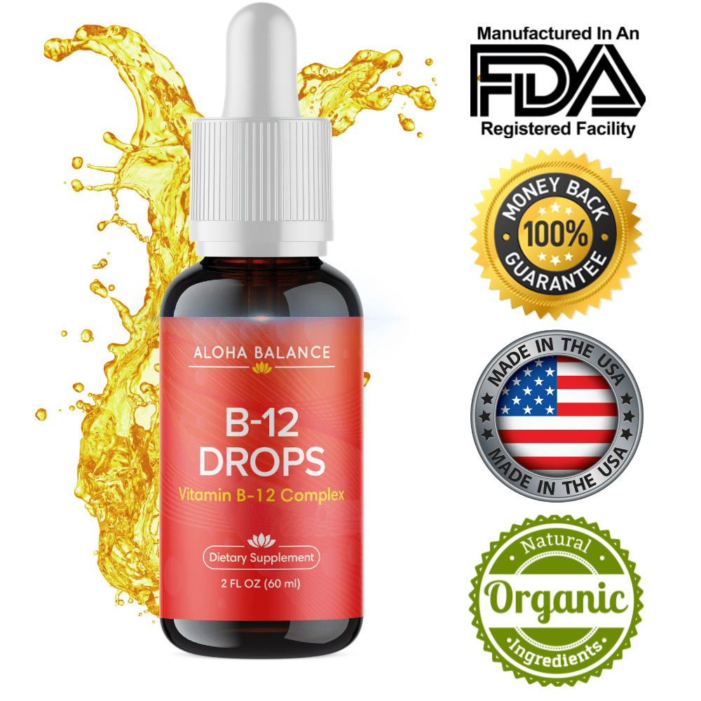 B12 Drops Vitamin B12 Complex Promotes Healthy Nerves for Better