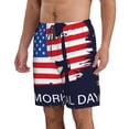 thumbnail image 2 of Salouo Memorial Day Pattern Swim Trunks for Men,Men's Hawaiian Bathing Suit Swimsuits Quick Dry Swimming Board Shorts Beach Shorts with Pockets-X-Large, 2 of 6