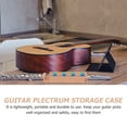 thumbnail image 3 of 1pc Beech Guitar Pick Storage Box Multipurpose Guitar Pick Packing Box Khaki, 3 of 9