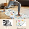 thumbnail image 4 of Pioneer Flower Floral Print Pattern Hot Yoga Mat Towel Non Slip for Hot Yoga - Quick-Drying Yoga Mat Cover with 4 Corner Pockets with Travel Bag - Hot Yoga Towel Non Slip 74"x26", 4 of 6