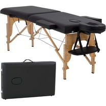 Portable Massage Table 24 Inch Height Adjustable 2 Folding Spa Beds with Non-Woven Bag