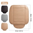 thumbnail image 4 of Gustave Universal Car Seat Cover, Car Front Seat Cushion Breathable PU Leather Pad Mat Non Slip Bottom for Auto Supplies Office Chair with Storage Pouch "Gray", 4 of 8