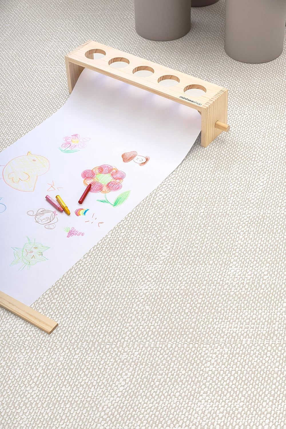 Parklon Ultra-Soft Cushioned Baby Play Mat (Around Town + Fabric Beige, One-Piece, Reversible, Water Resistant, Medium)