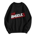 thumbnail image 1 of PENGXIANG Femmes Mode Sweat à Capuche Sweat-Shirt Col Rond Pull Lettre Imprimé Sweat-Shirt, 1 of 2