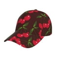 thumbnail image 6 of Lsque Cherry Baseball Cap Trucker Low Profile Hat Golf Dad Hat Adjustable Original Classic Unconstructed Plain Cap Men Women, 6 of 9