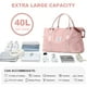 thumbnail image 2 of Bolsa de viaje HYC00 Weekender Overnight Pink 40L para mujer, 2 of 9