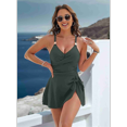 thumbnail image 4 of Women'S Swimsuit Tight Fit Backless Dark Green XXL, 4 of 6