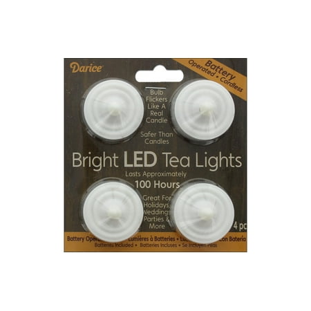 Darice Tea Lights – Candele Profumate (10 Pezzi) – Bianche, Con Base In Argento, Senza Profumo, Per Portacandele E Atmosfera - 2