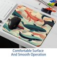 thumbnail image 6 of Whale Printed Gaming Mousepad Desk Pad, Square 8.3x9.8 Inch Non-Slip Rubber Bottom Mouse Mat for Office and Gaming, 6 of 6