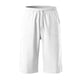 thumbnail image 5 of Pantalones largos para niños, de color liso, con cintura ajustable, con pliegues y bolsillo, informales, deportivos, de poliéster., 5 of 7