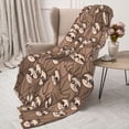 thumbnail image 3 of Fuzoiu brown sloth family Print Flannel Throw Blanket,Light Weight Warm Decorative,Throw Blanket Cover for Sofa, Couch, Bedroom,Travel-80"x60", 3 of 6