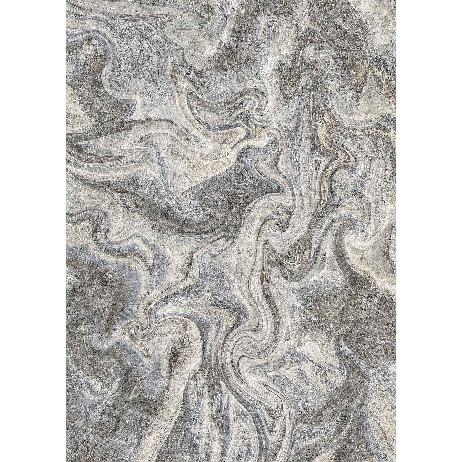 BERTHMEER 8'x10' Area Rugs for Living Room Bedroom Dining Room Farmhouse Large Abstract Modern Washable Non-slip Contemporary Rugs,Blue