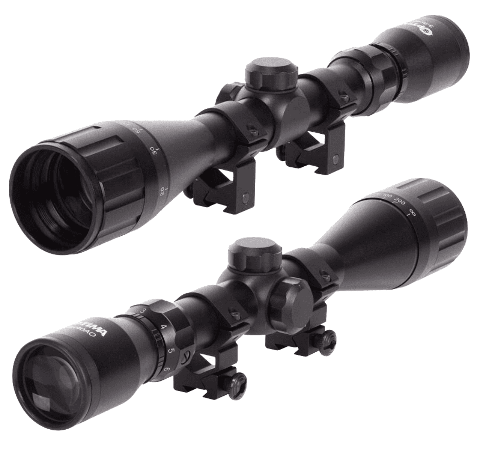 Hatsan Optima 3-9X40AO Scope with Rings and Free Hat Camo Digital and Cleaning Pen Bundle