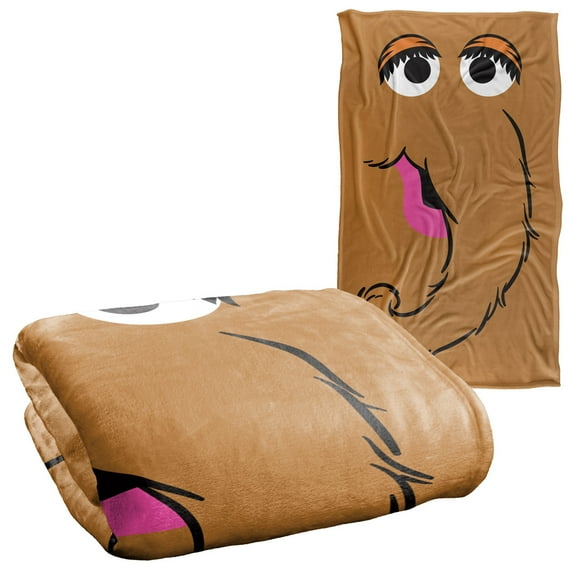 Sesame Street Snuffleupagus Face Officially Licensed Silky Touch Super Soft Throw Blanket 36" x 58"