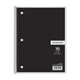 thumbnail image 1 of Spiral Notebook, 1 Pack, Wide Ruled Paper, 70 Sheets Per Notebook, College Ruled Paper, Assorted Pastel Colors Notebook Journal Diary Note Books Journals for Writing Cheap Office Supplies, Black, 1 of 7
